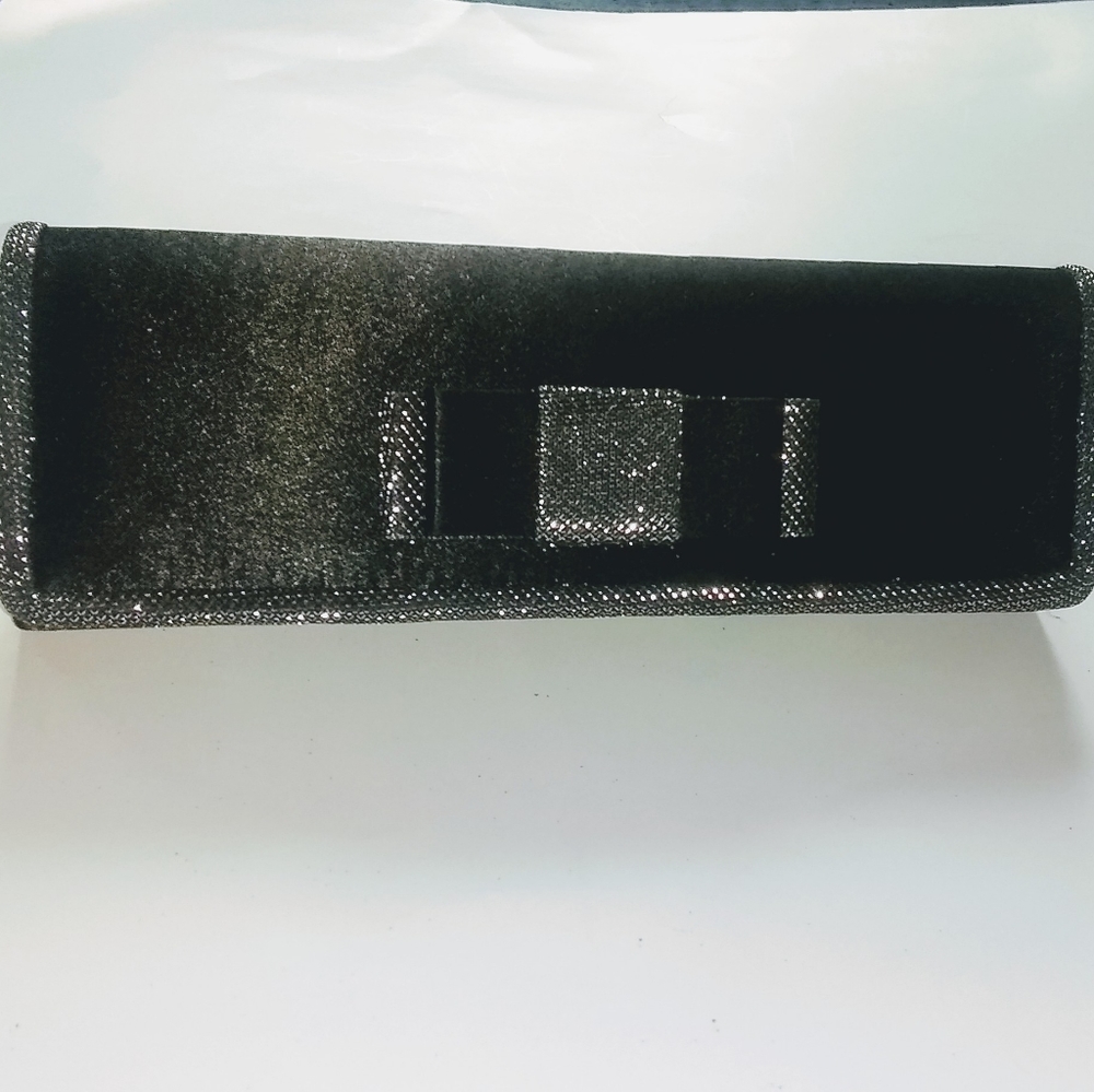 Elegant Evening Black Sparkly Clutch